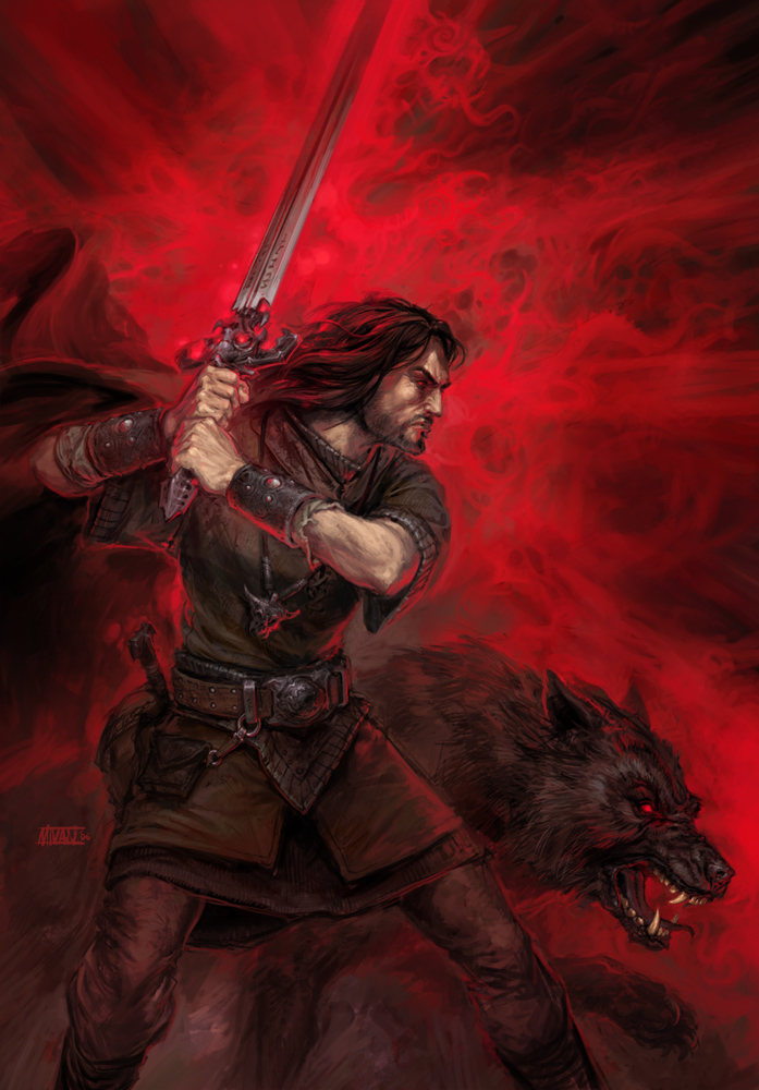 burning red